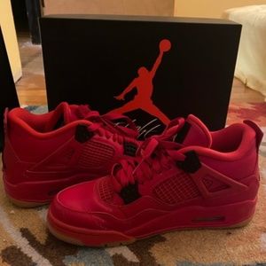 Red black Jordan 4